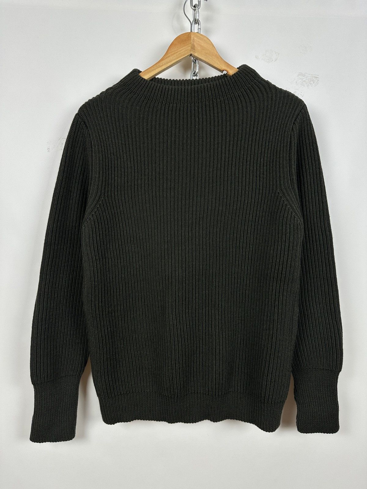 Andersen Andersen Andersen-Andersen Crewneck Navy Green Wool Sweater Size US S / EU 44-46 / 1 - 1 Thumbnail