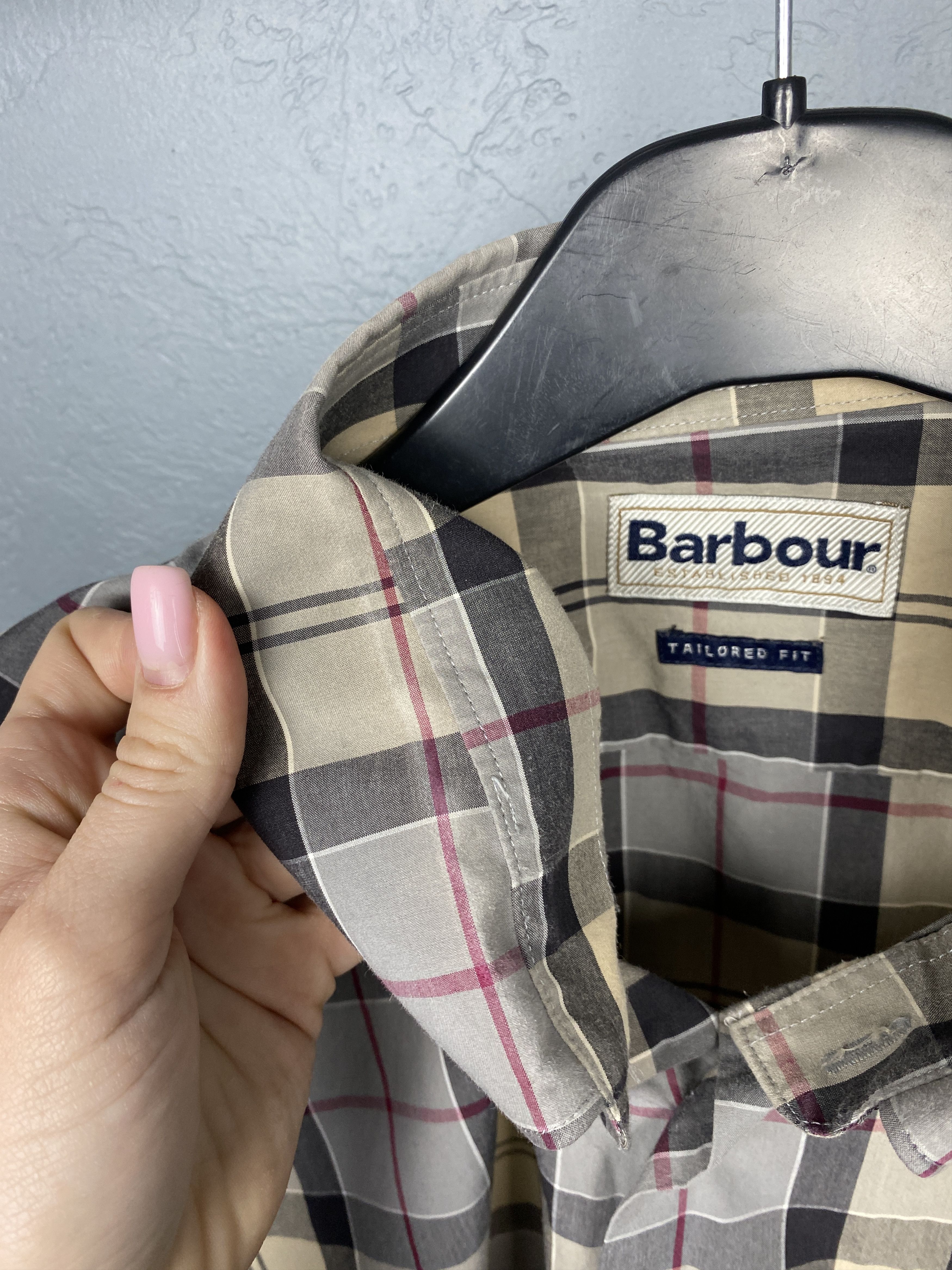 Barbour Barbour Vintage Mens Tartan Plaid Long Sleeve Shirt Size US XL / EU 56 / 4 - 5 Thumbnail