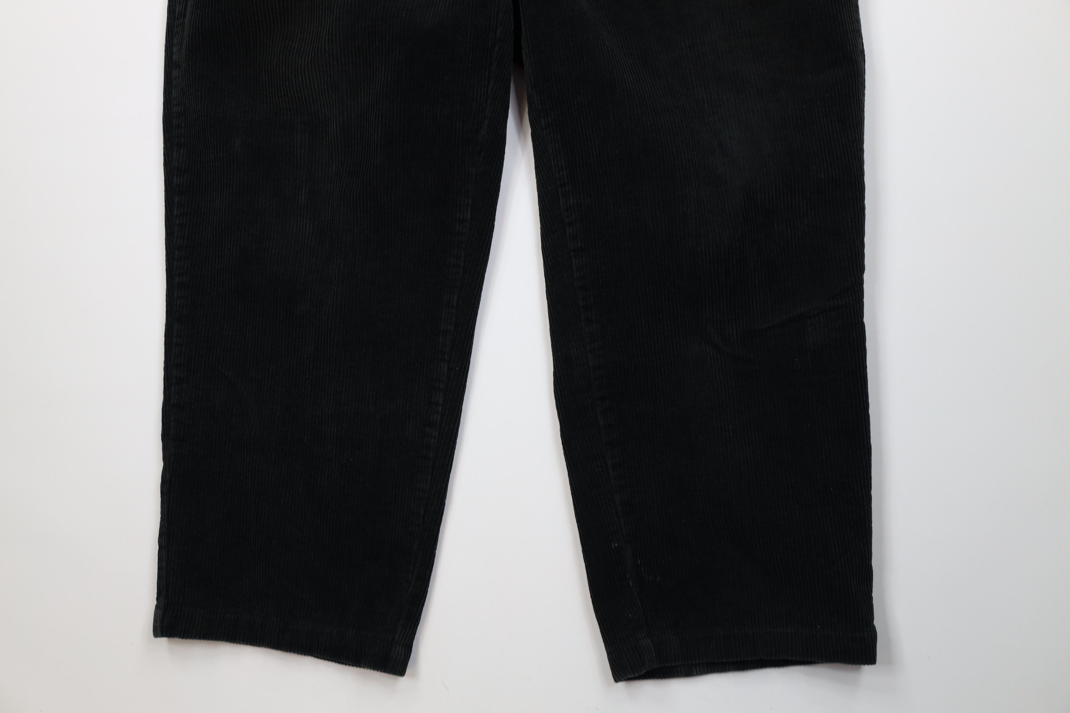 Ralph Lauren Vintage 90s Ralph Lauren Wide Leg Corduroy Chino Pants Black Size US 38 / EU 54 - 5 Thumbnail