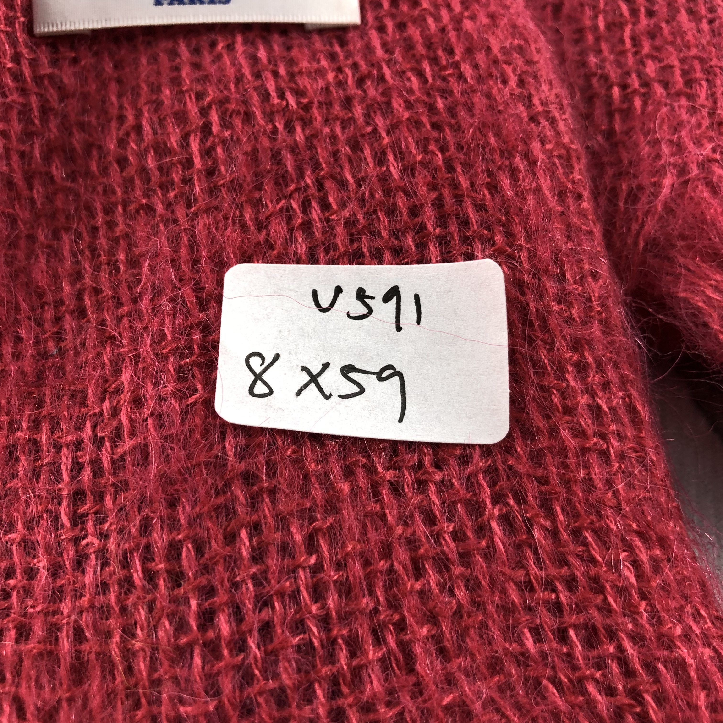 Japanese Brand Elle Lumiere Floral Mohair Scarf Muffler V591 Size ONE SIZE - 6 Thumbnail