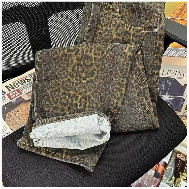 Japanese Brand × Vintage Stylish leopard denim Size US 36 / EU 52 - 4 Thumbnail