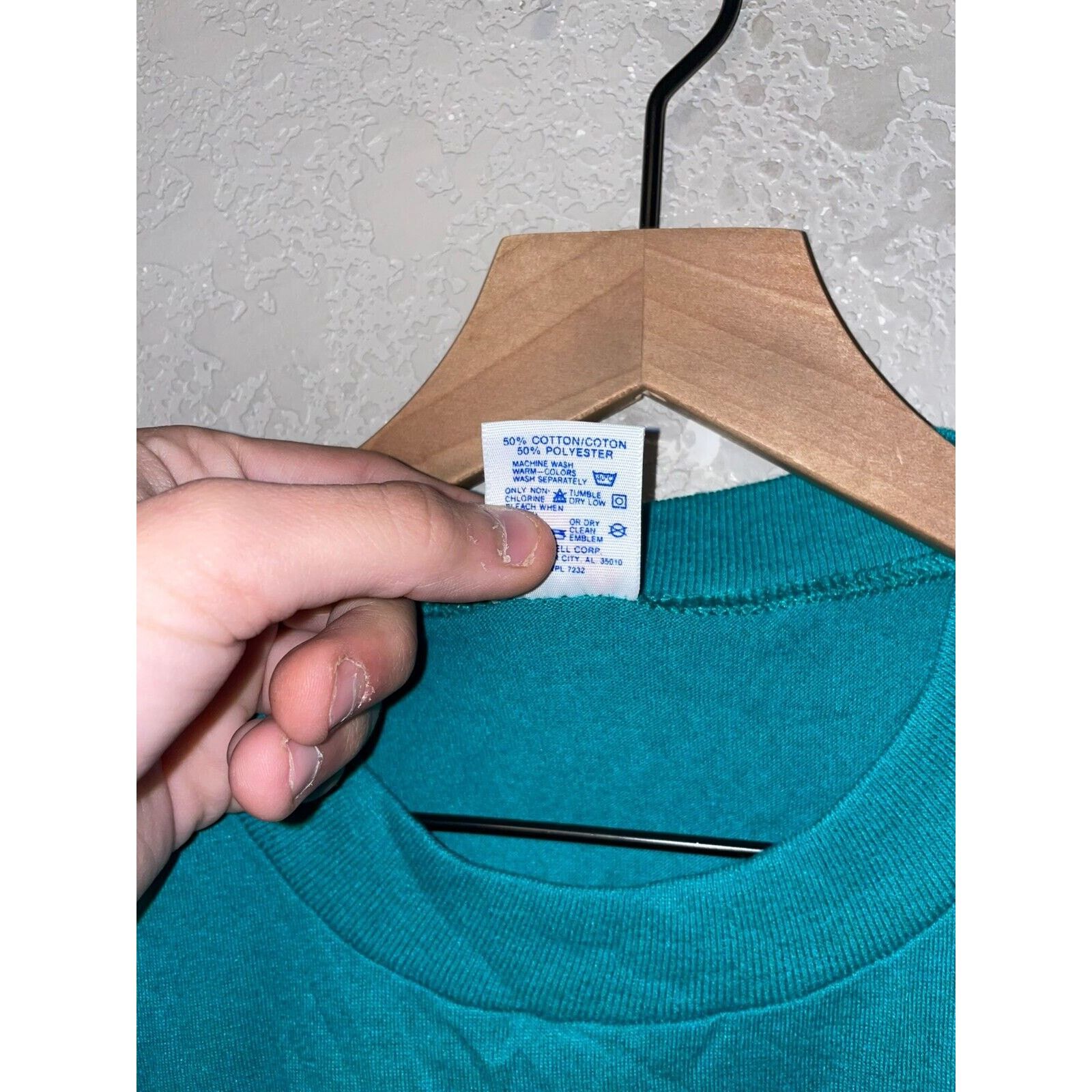 Jerzees Vintage Nashville Flower Shirt Wildflowers Teal Tee 90s L Size US L / EU 52-54 / 3 - 10 Thumbnail