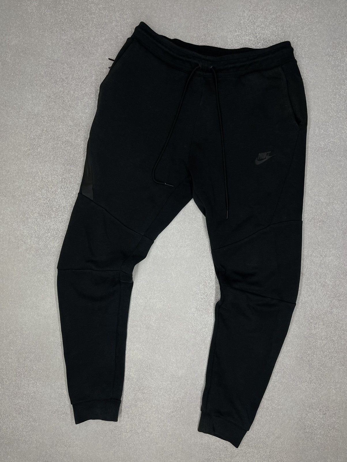 Mens Nike Tech Fleece Black Sweatpants Drill Cargo Nylon Tn