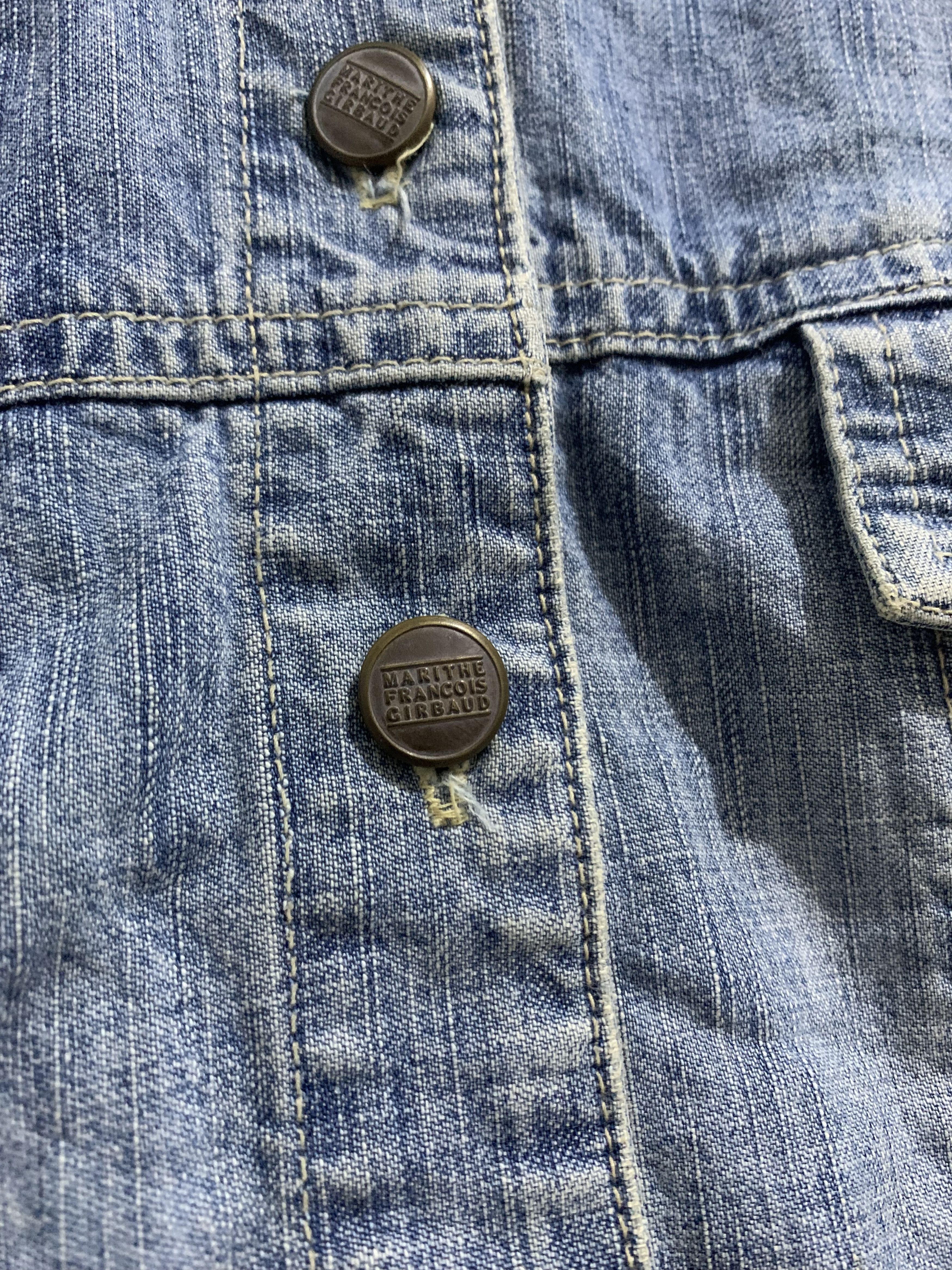 Marithe + Francois Girbaud Marithe Francois Girbaud Denim Shirt Size M / US 6-8 / IT 42-44 - 7 Thumbnail