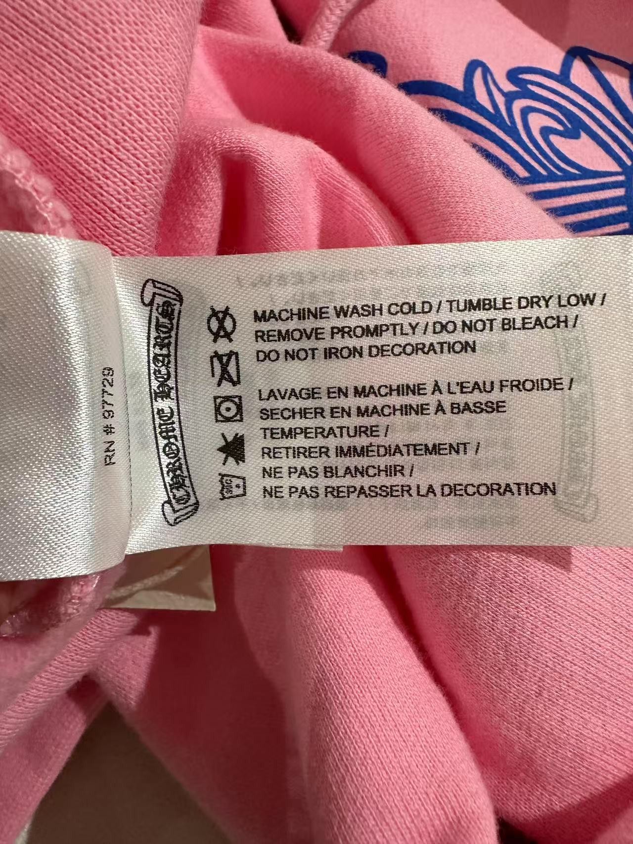 Chrome Hearts Chrome Hearts Horseshoe Logo Pink Pullover Hoodie Size US XL / EU 56 / 4 - 10 Thumbnail