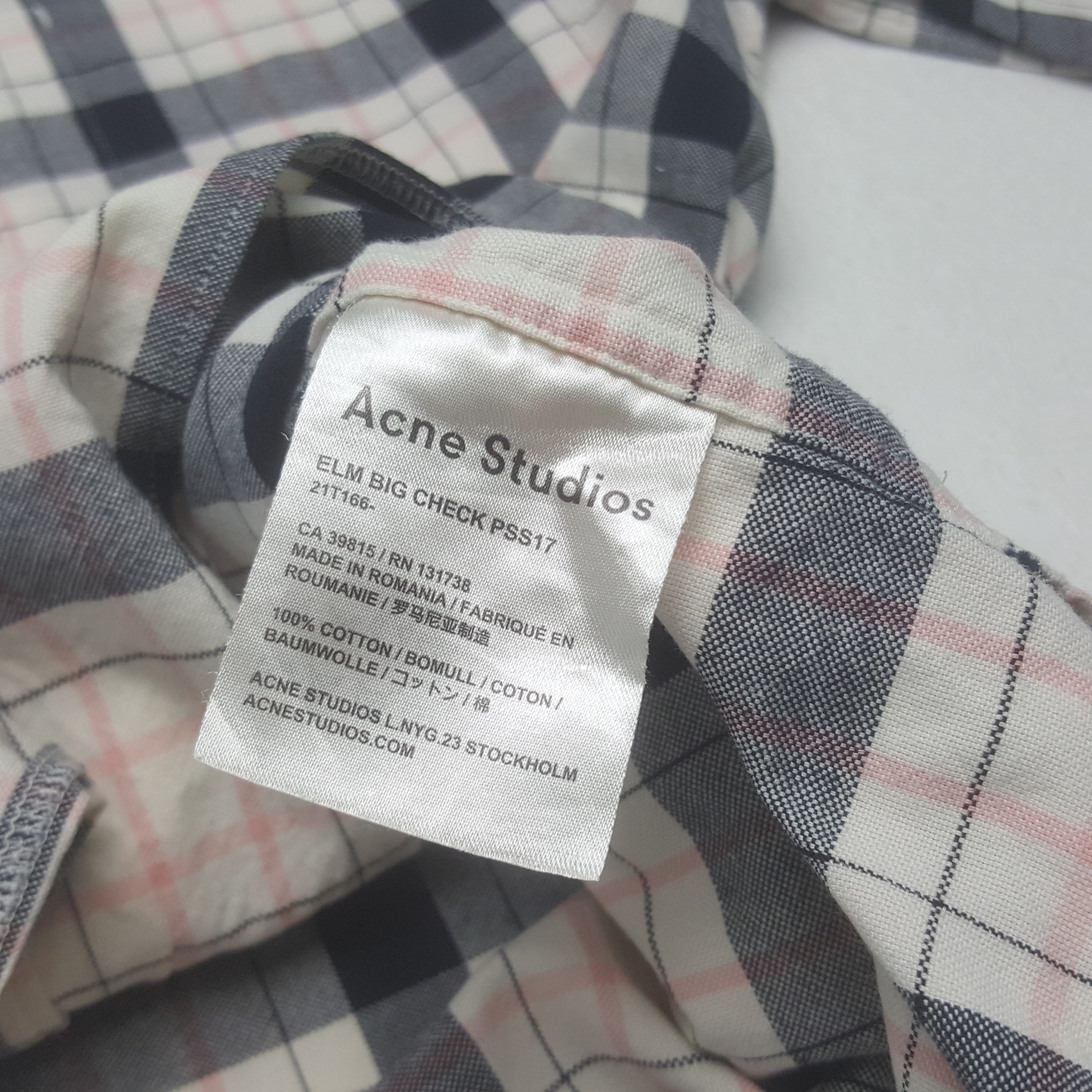 Acne Studios × Vintage Vintage Acne Studios Tartan Design Button Up Shirt Size US M / EU 48-50 / 2 - 5 Thumbnail