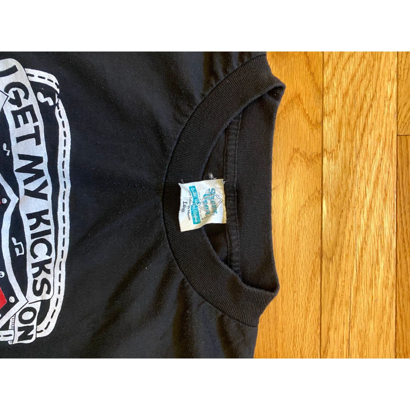 Vintage VINTAGE Route 66 T-Shirt L Black 80s Single Stitch Made In USA Tee 1989 Mens Shirts Size US L / EU 52-54 / 3 - 3 Thumbnail