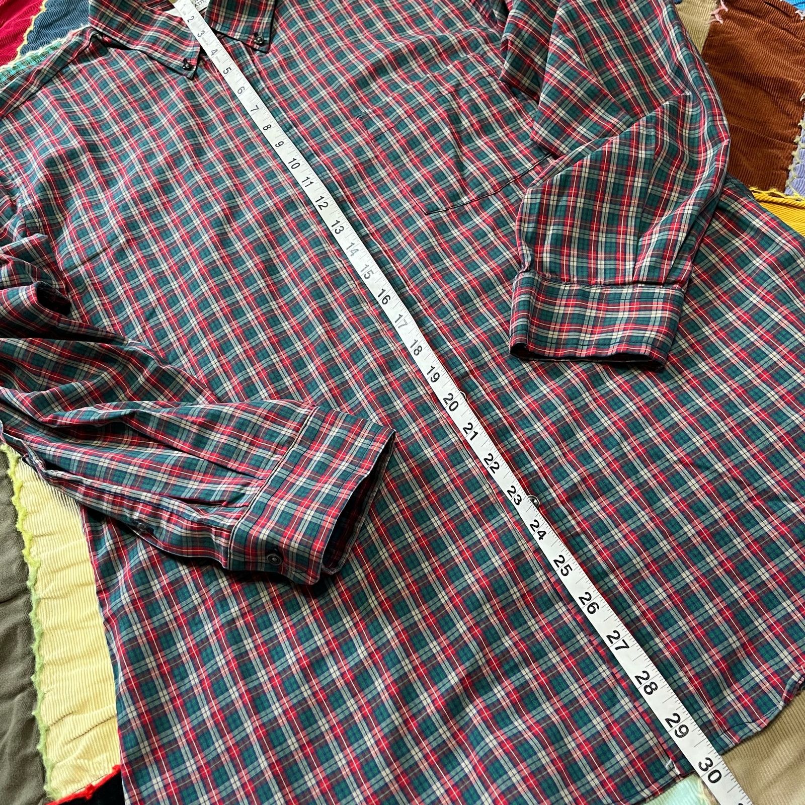 Other Vintage Arrow Brigade Red and Gren Plaided Button Up Large Size US L / EU 52-54 / 3 - 4 Thumbnail