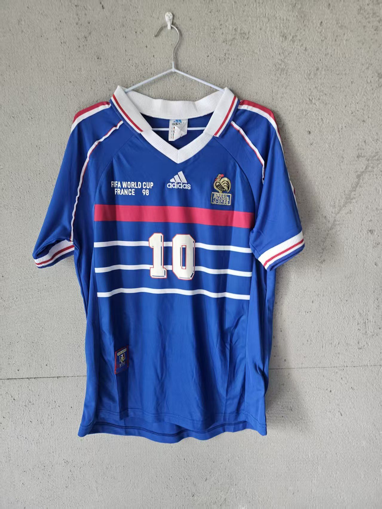 Other 1998 France #10 Zidane Jersey Blue Size US S / EU 44-46 / 1 - 1 Thumbnail