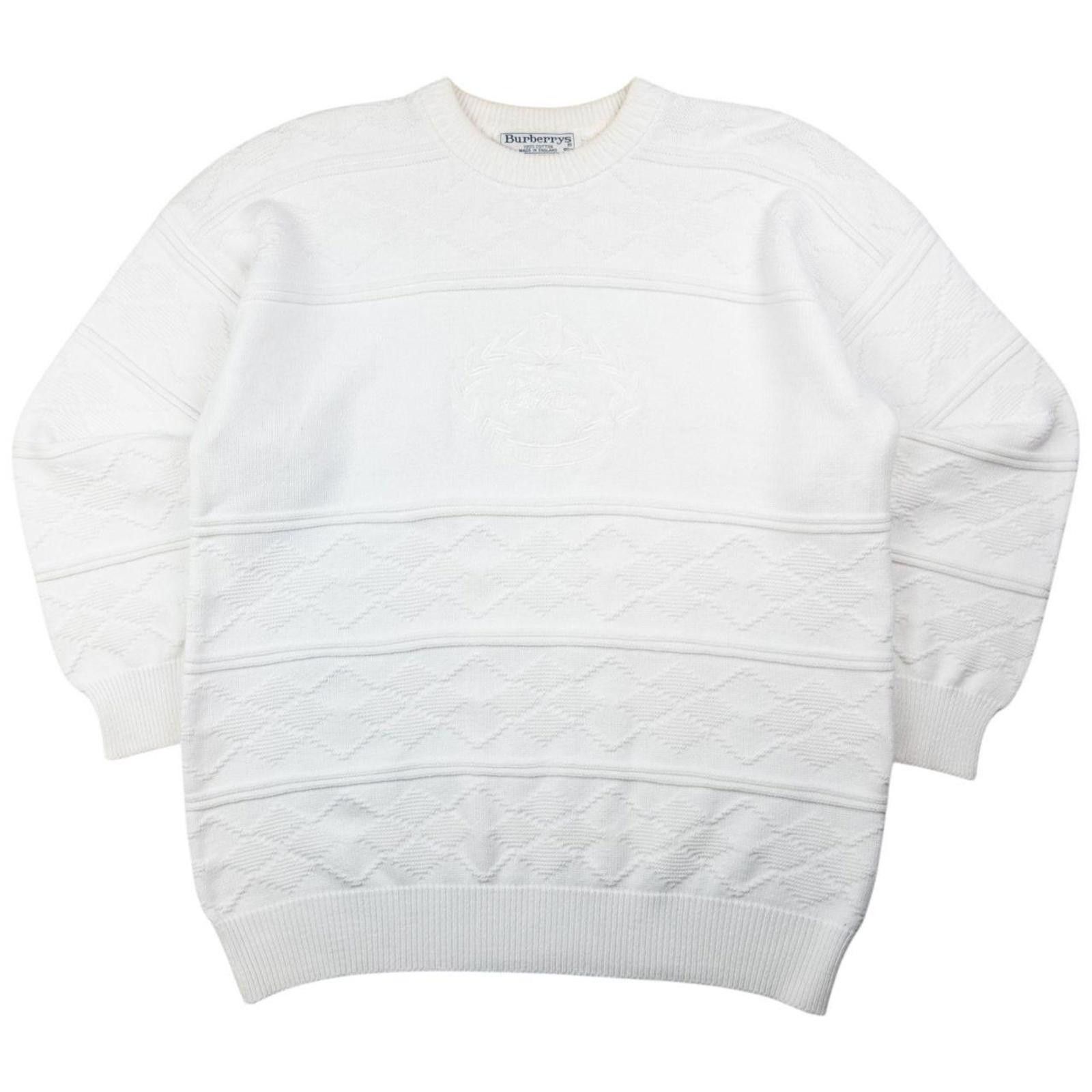 Burberry Vintage Burberry Embroidered Knit Jumper Size M Size US M / EU 48-50 / 2 - 1 Thumbnail