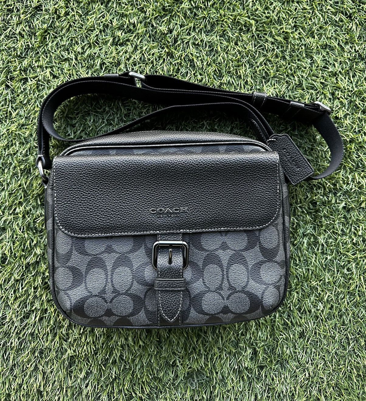 image of Coach Hudson Crossbody Bag in Black, Men's
