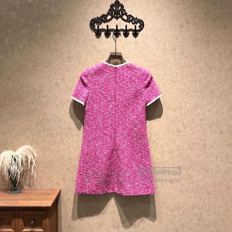 Valentino Valentino Pink tweed dress Size S / US 4 / IT 40 - 2 Thumbnail