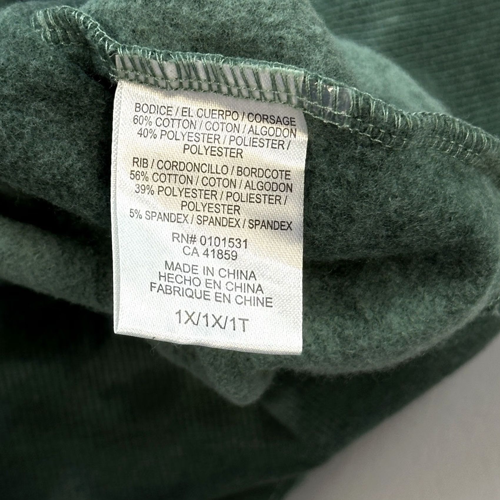 Vintage Keith Haring Sweatshirt Women’s 1X Green Tie Dye Wide Rib Crewneck Pullover NWT Size XL / US 12-14 / IT 48-50 - 5 Thumbnail