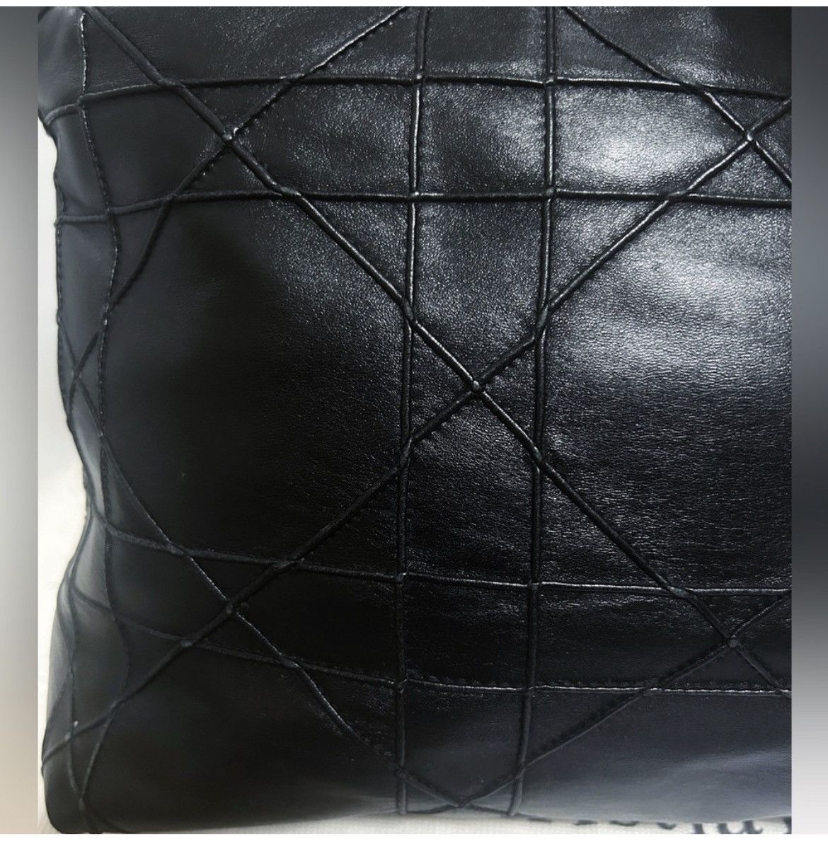 Dior Authentic Dior Gorgeous Black Medium Cannage Granville Bag Size ONE SIZE - 7 Thumbnail