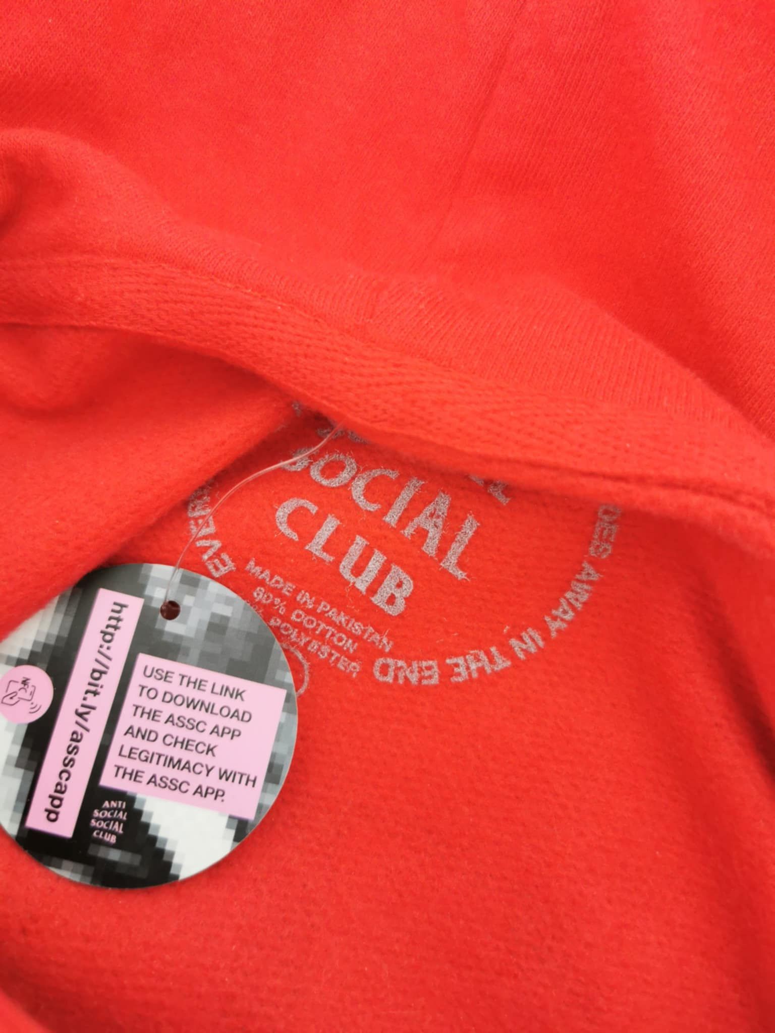 Anti Social Social Club Block Me Red Hoodie Size US M / EU 48-50 / 2 - 4 Thumbnail