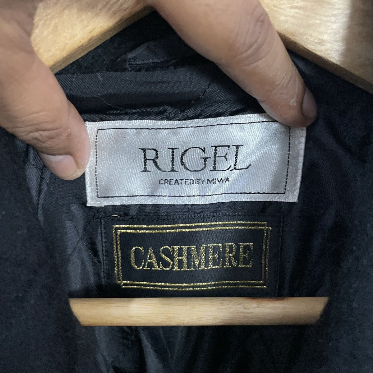 Japanese Brand Vintage Rigel Cashmere Jacket Size US L / EU 52-54 / 3 - 5 Thumbnail