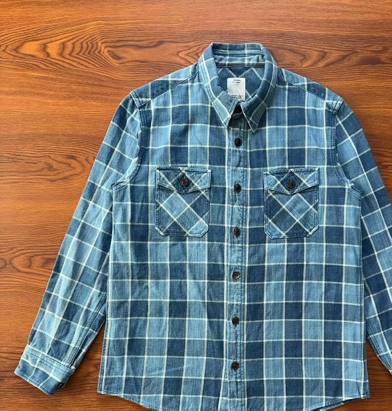 Visvim Black Elk Flannel Indigo | Grailed
