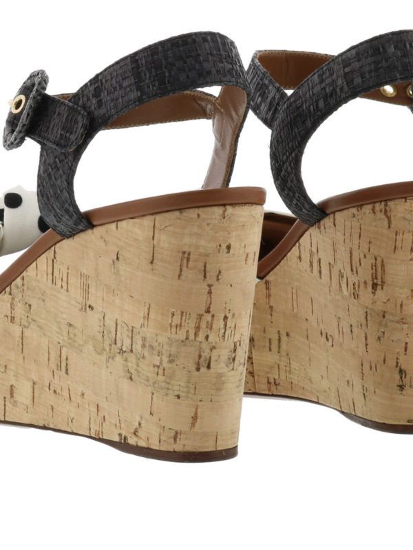 o1y0925 Ankle Strap Sandals in White/Black