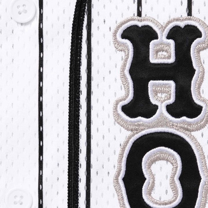 トップス Supreme run Baseball Jersey Stripe Supreme Rhinestone Stripe Baseball Jersey Black Men's - SS22