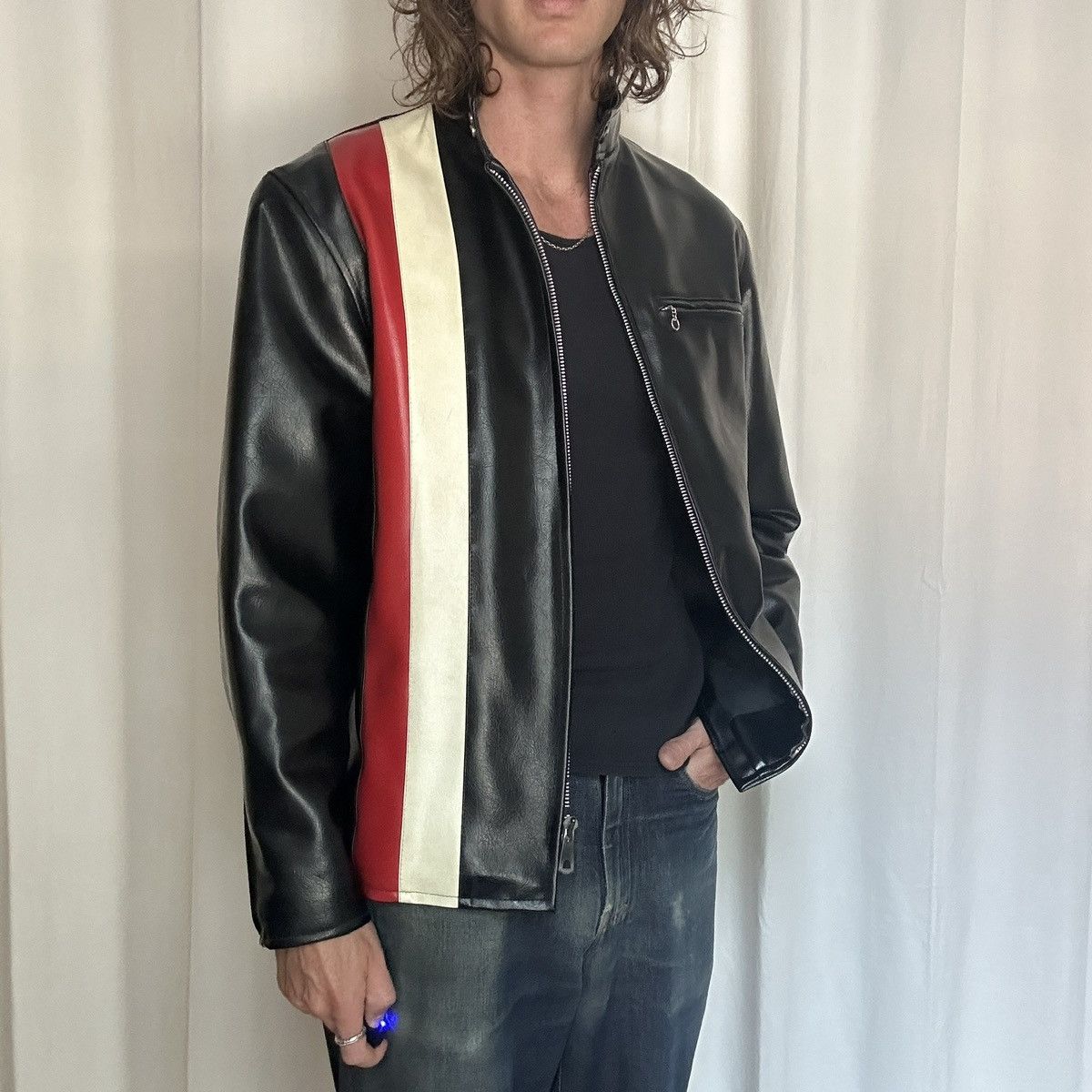 Vintage Vintage Leather Jacket Size US L / EU 52-54 / 3 - 1 Thumbnail