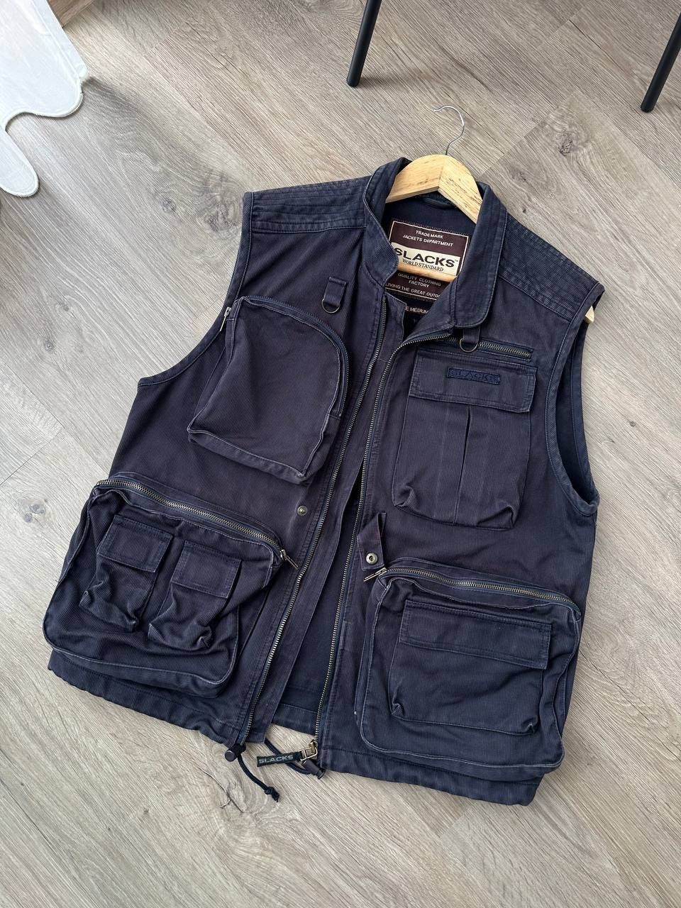 Japanese Brand × Vintage Vintage Japanese Slacks Distributed Faded West Pocket Jacket Size US M / EU 48-50 / 2 - 7 Thumbnail