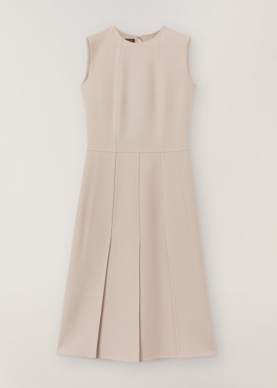 image of Loro Piana O1Loc1C0224 Roundneck Sleeveless Dress In White, Women's (Size Large)