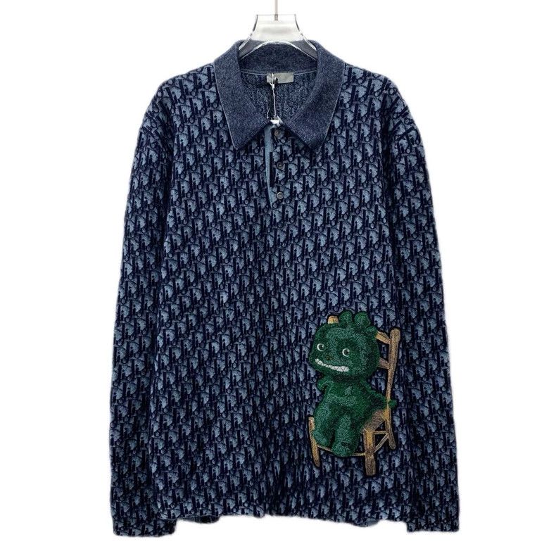 Dior Dior Blue Little Dragon Man Plush Logo jacquard Full Printe Size US L / EU 52-54 / 3 - 1 Thumbnail