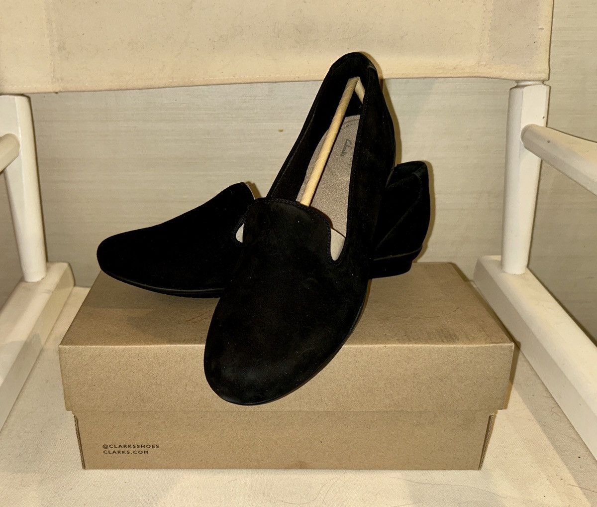 Clarks Clarks “Sara Poppy” Suede Loafer — Size 9M Size US 9 / IT 39 - 2 Thumbnail