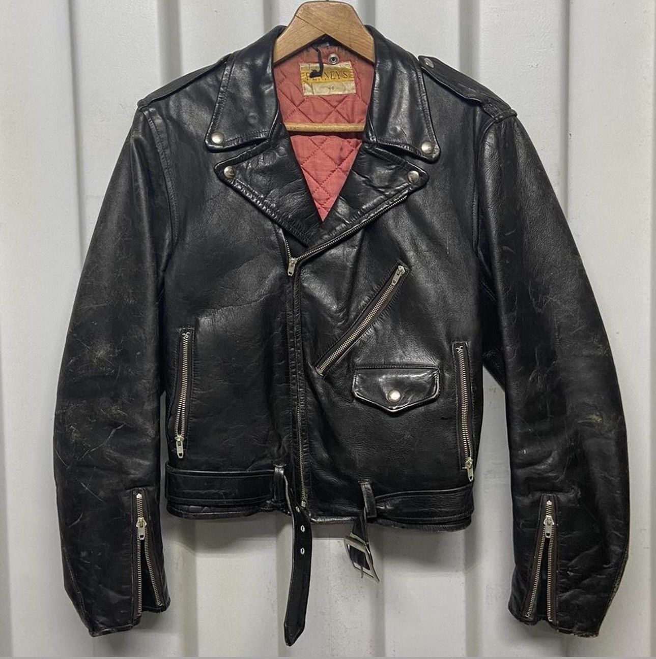 Jc Penny 1950s jC Penney’s horse hide motorcycle biker leather jacket ...