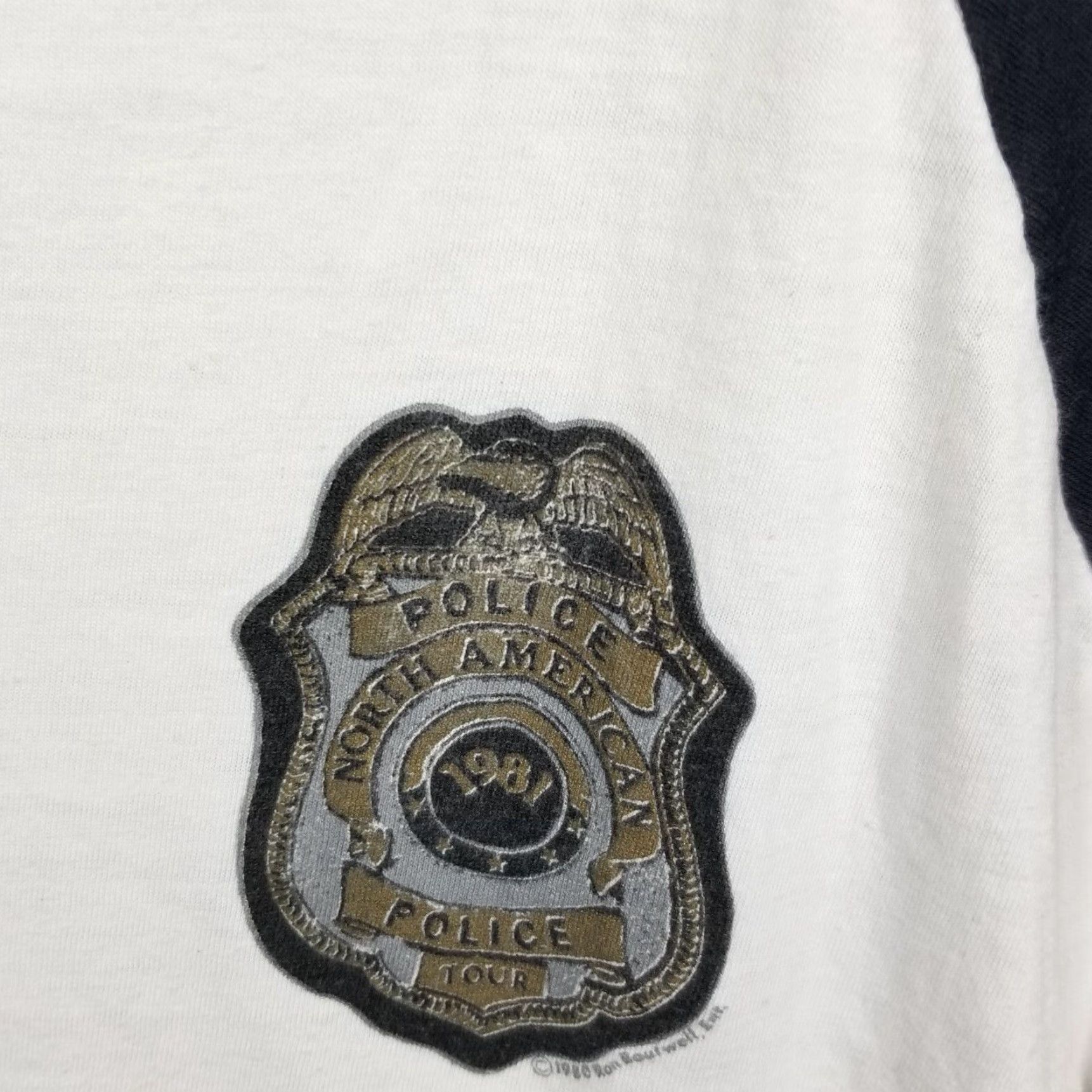 Vintage Police Concert T-Shirt M Fit Vintage 1981 The North America Tour 80s USA Ragland Size US M / EU 48-50 / 2 - 3 Thumbnail