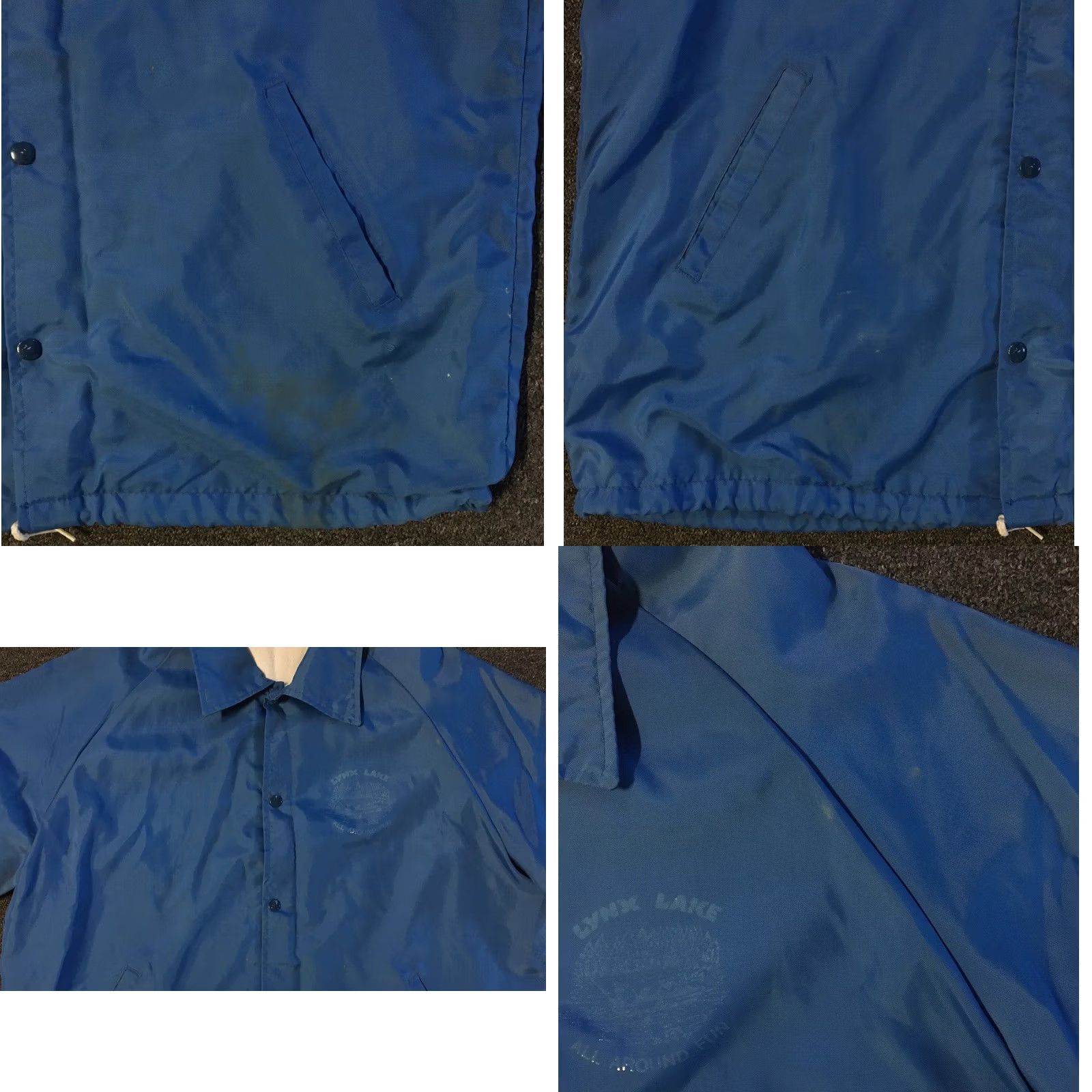 Vintage VINTAGE Prescott Lynx Lake Blue Nylon Windbreaker Jacket XL USA 80s 90s Grunge Punk College Arizona State University Mens Size US XL / EU 56 / 4 - 8 Thumbnail