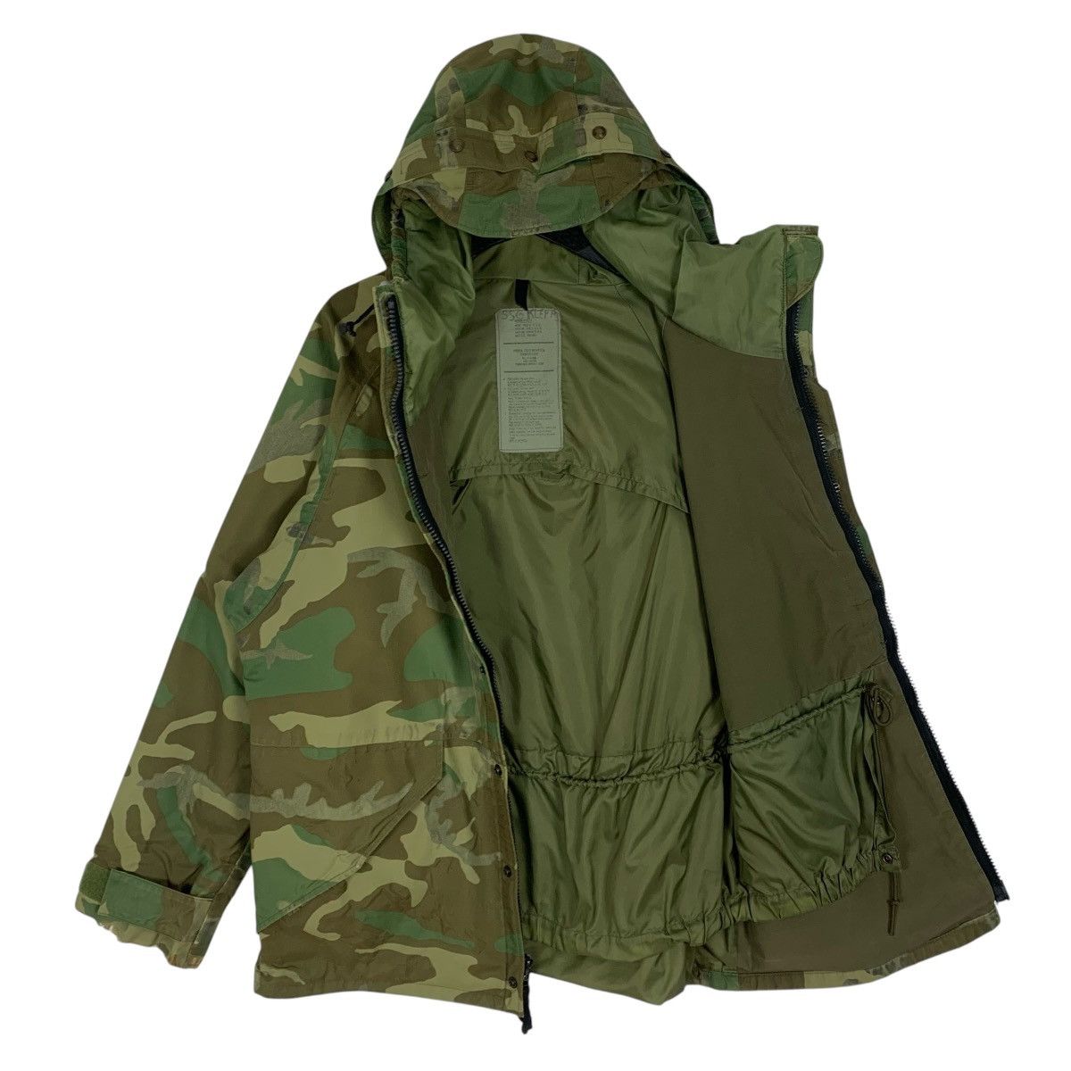 Vintage Military Camouflage Distressed Cold Wether Parka Jacket Size US L / EU 52-54 / 3 - 5 Thumbnail