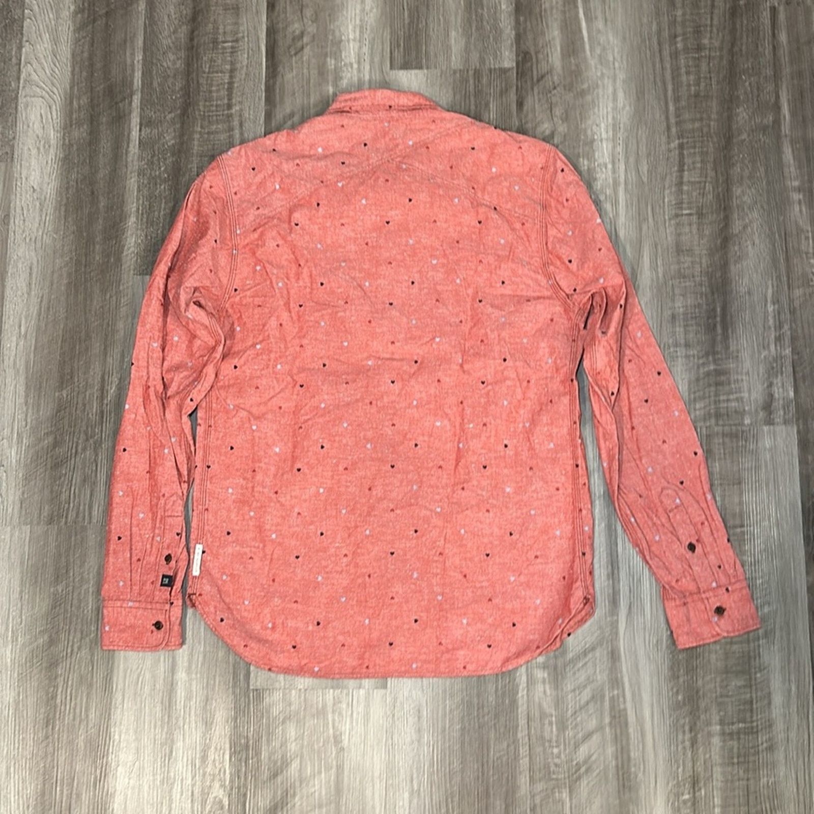 Scotch & Soda Scotch & Soda Regular Hearts Long Sleeve Button Down - Large Size US L / EU 52-54 / 3 - 3 Thumbnail