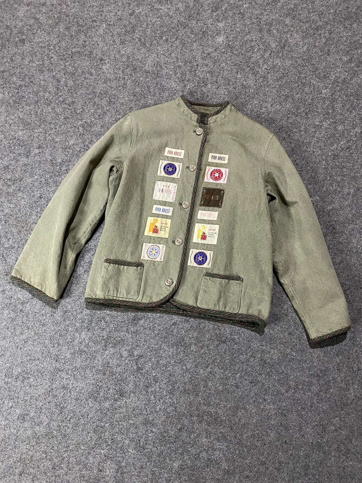 Japanese Brand × Pink House Vintage Pink House Patch Reversible Jacket Size US S / EU 44-46 / 1 - 3 Thumbnail
