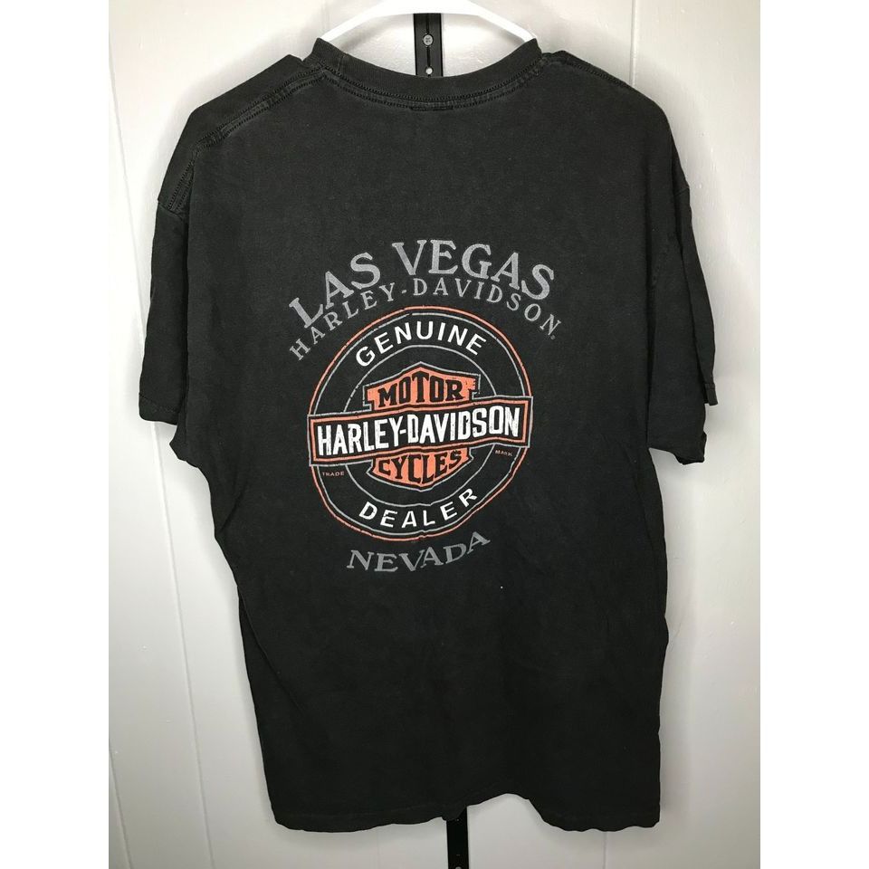 Harley Davidson Y2K Harley Davidson Las Vegas Big Print grunge t shirt sz XL Size US XL / EU 56 / 4 - 2 Thumbnail