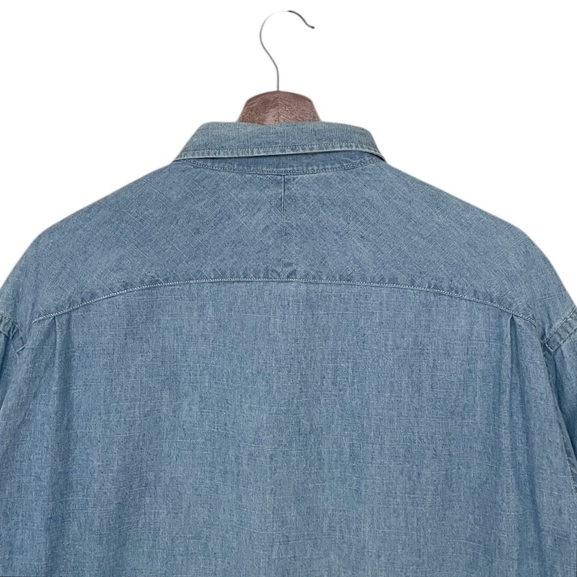Kansai Yamamoto × Vintage × Yohji Yamamoto Vintage Japanese Brand Kansai Yamamoto Denim Shirt 1990s Size US M / EU 48-50 / 2 - 8 Thumbnail