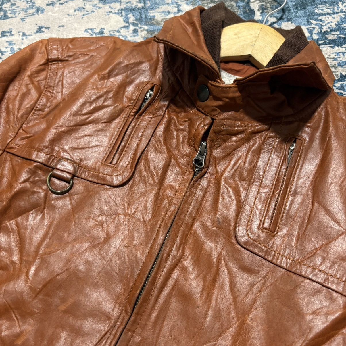 Takeo Kikuchi TK Japan Bikers Leather jacket Size US S / EU 44-46 / 1 - 4 Thumbnail