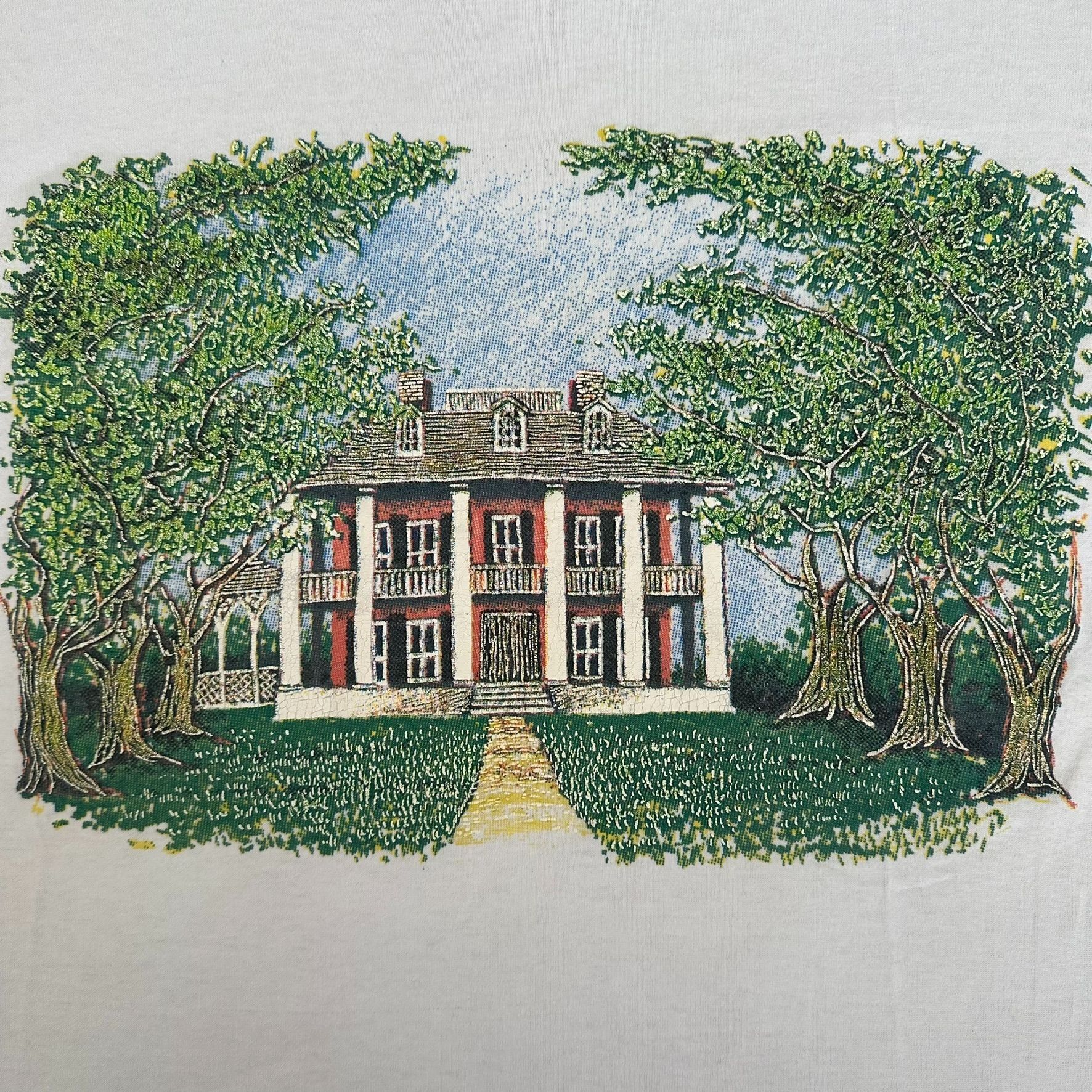 Vintage Vintage 80s Plantation House T-Shirt Louisiana Single Stitch Size US M / EU 48-50 / 2 - 2 Thumbnail