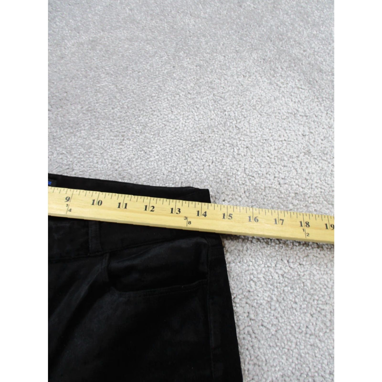 Paige PAIGE Pants Women's 28 Hoxton Velvet Ankle Skinny Black Cotton Blend Zipper Front - 28 - Regular - Slim/Stretch - Womens Size 28" / US 6 / IT 42 - 7 Thumbnail