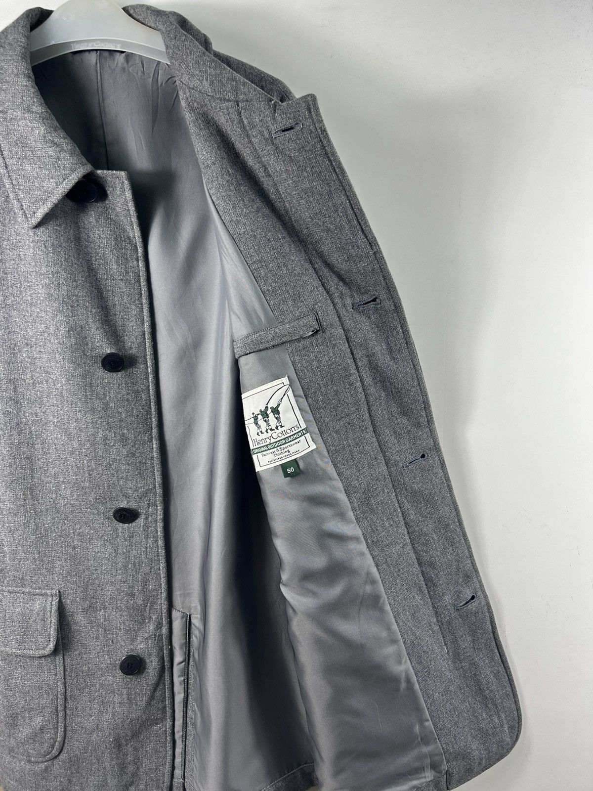 Henry Cotton's 🔥 OverCoat Henry Cottons Size US M / EU 48-50 / 2 - 6 Thumbnail