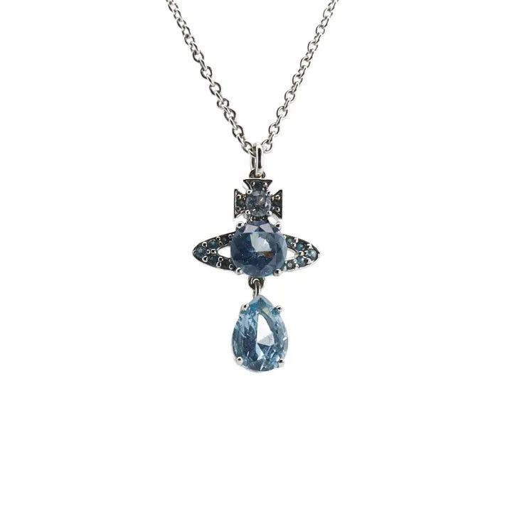 Vivienne Westwood Vivienne Westwood Ismene Blue Pendant Necklace Size ONE SIZE - 8 Thumbnail