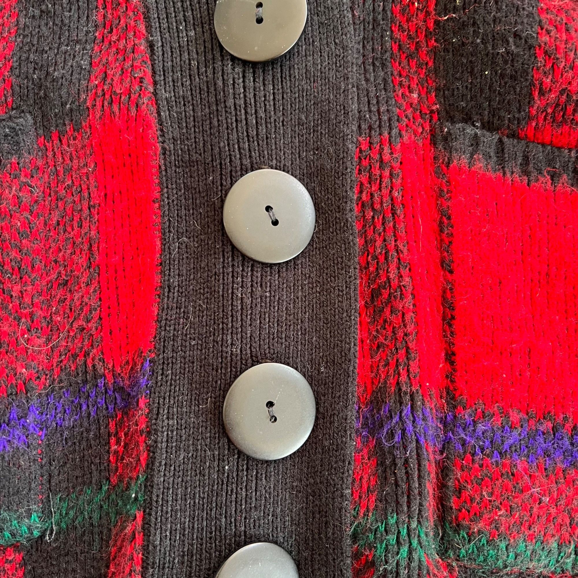 Vintage Vintage JJ Browne Plaid Sweater Cardigan L Size L / US 10 / IT 46 - 5 Thumbnail