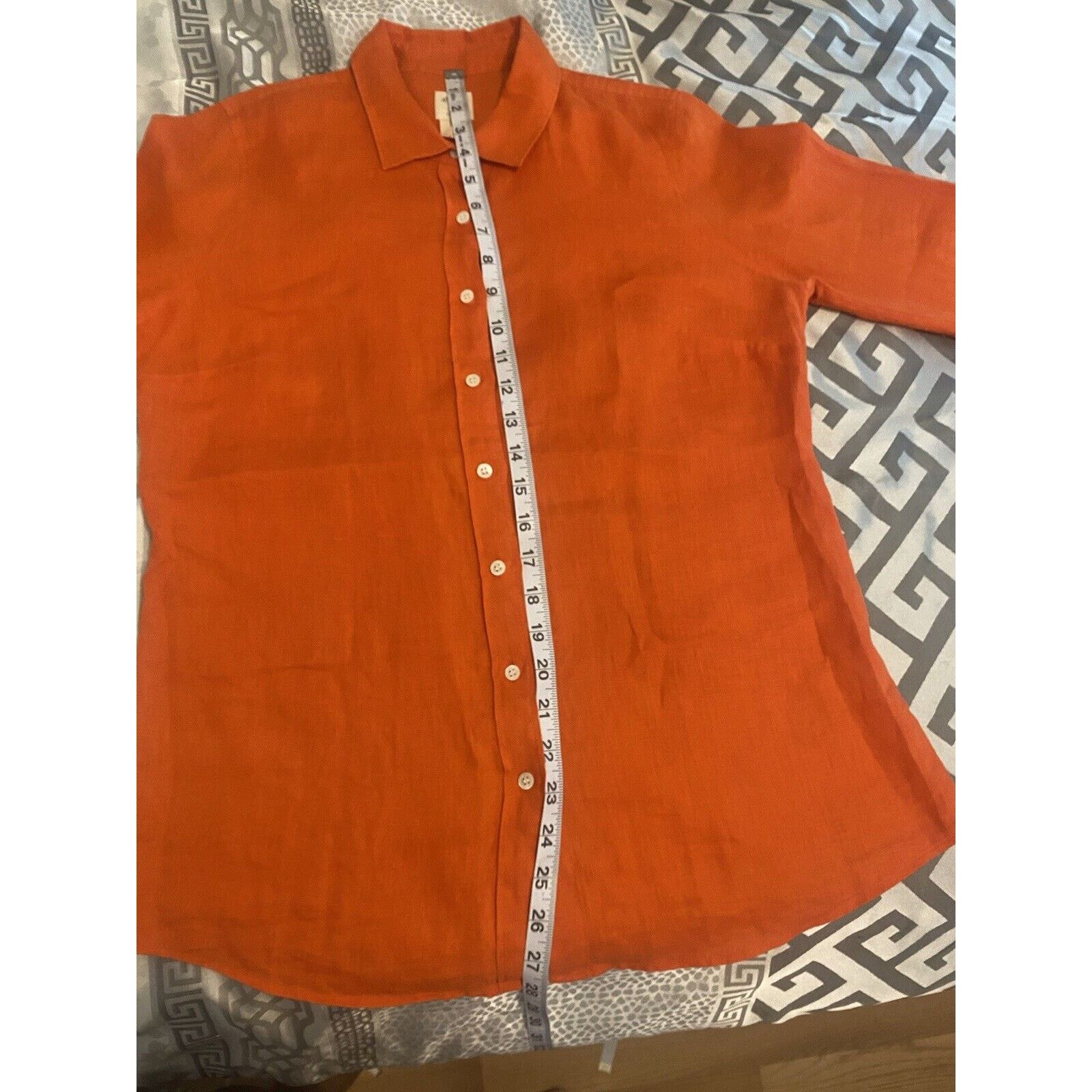 J.Crew Women's J Crew Size 6 100% Linen Perfect Fit Shirt Size M / US 6-8 / IT 42-44 - 11 Thumbnail