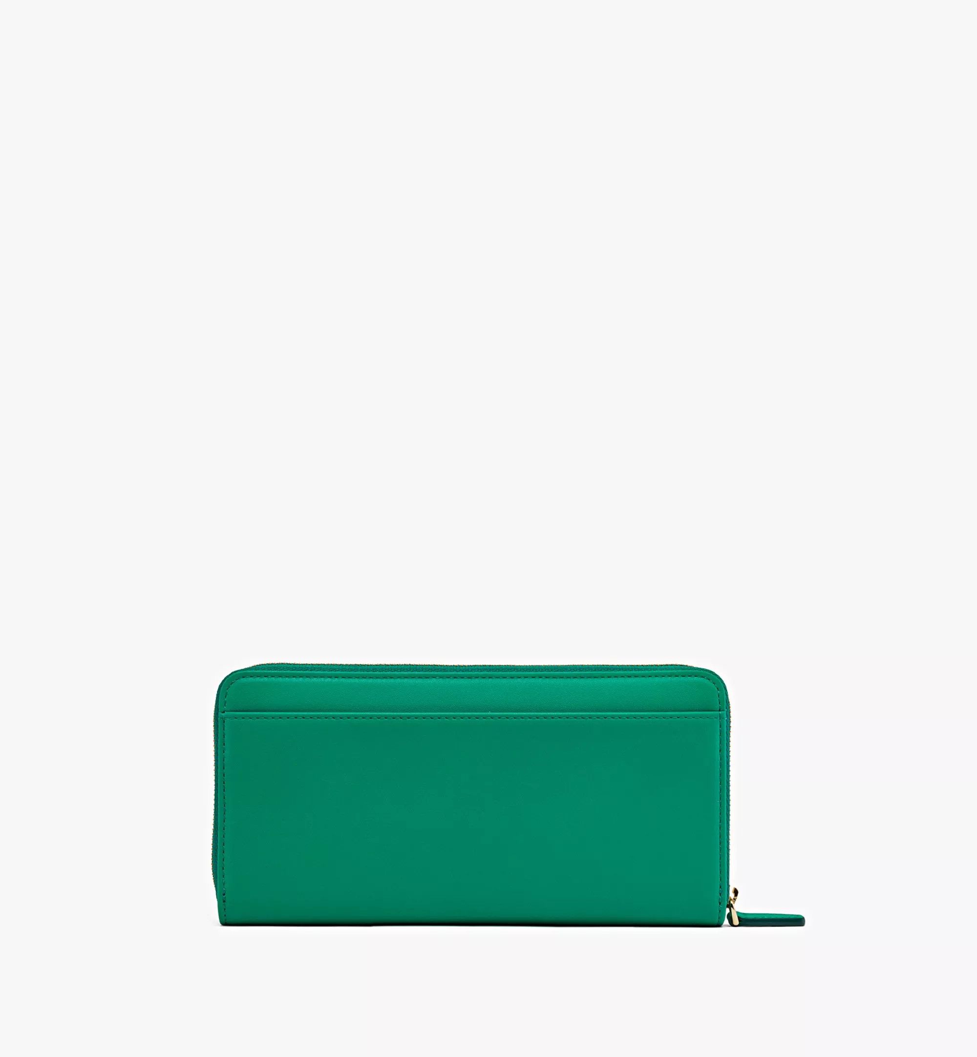 MCM o1mt1gz1224 Size: OS / Large Zipped Wallet in Green Size ONE SIZE - 3 Thumbnail