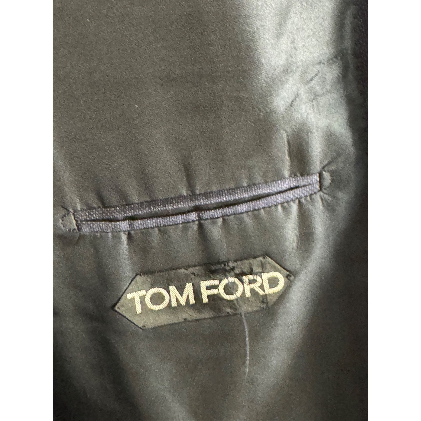Tom Ford Tom Ford Navy Blue Peak Lapel blazer suit jacket 58IT 48R Size 48R - 6 Thumbnail