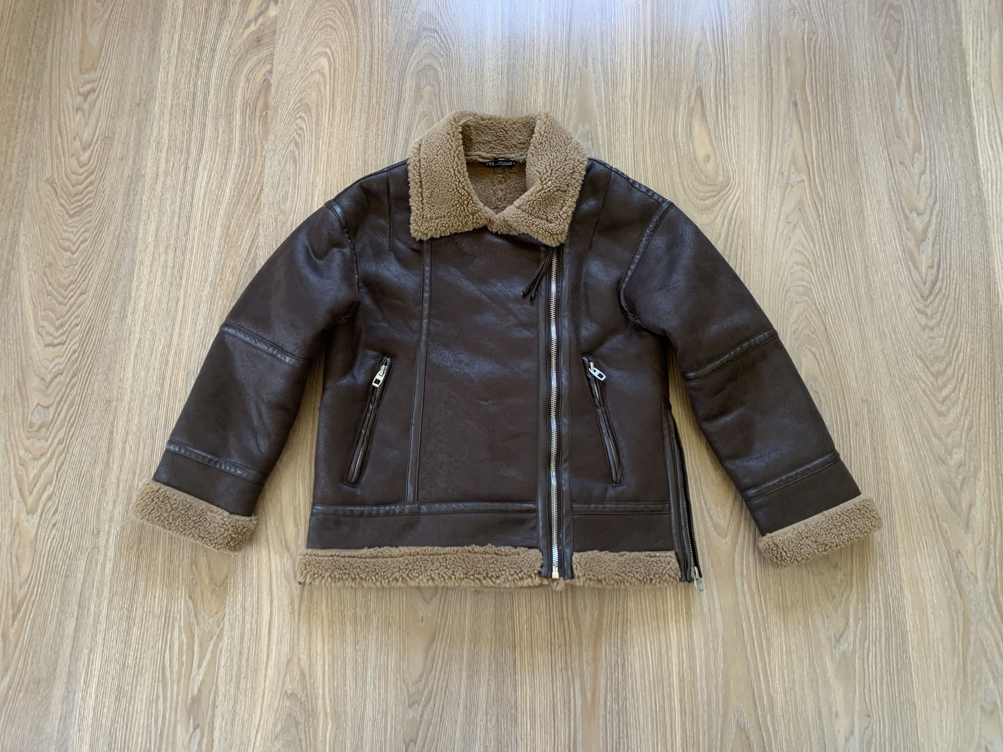 Other Zara Oversized Sherpa Women's Sheepskin Coat Jacket Size S / US 4 / IT 40 - 12 Thumbnail