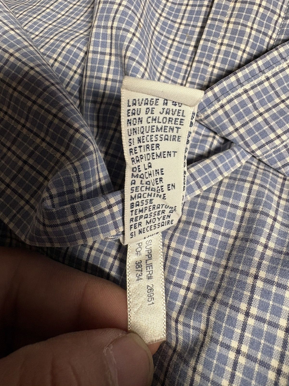 Polo Ralph Lauren Polo RL Regent Classic Fit Shirt - Blue Micro-Check 15 32/33 Size US M / EU 48-50 / 2 - 9 Thumbnail
