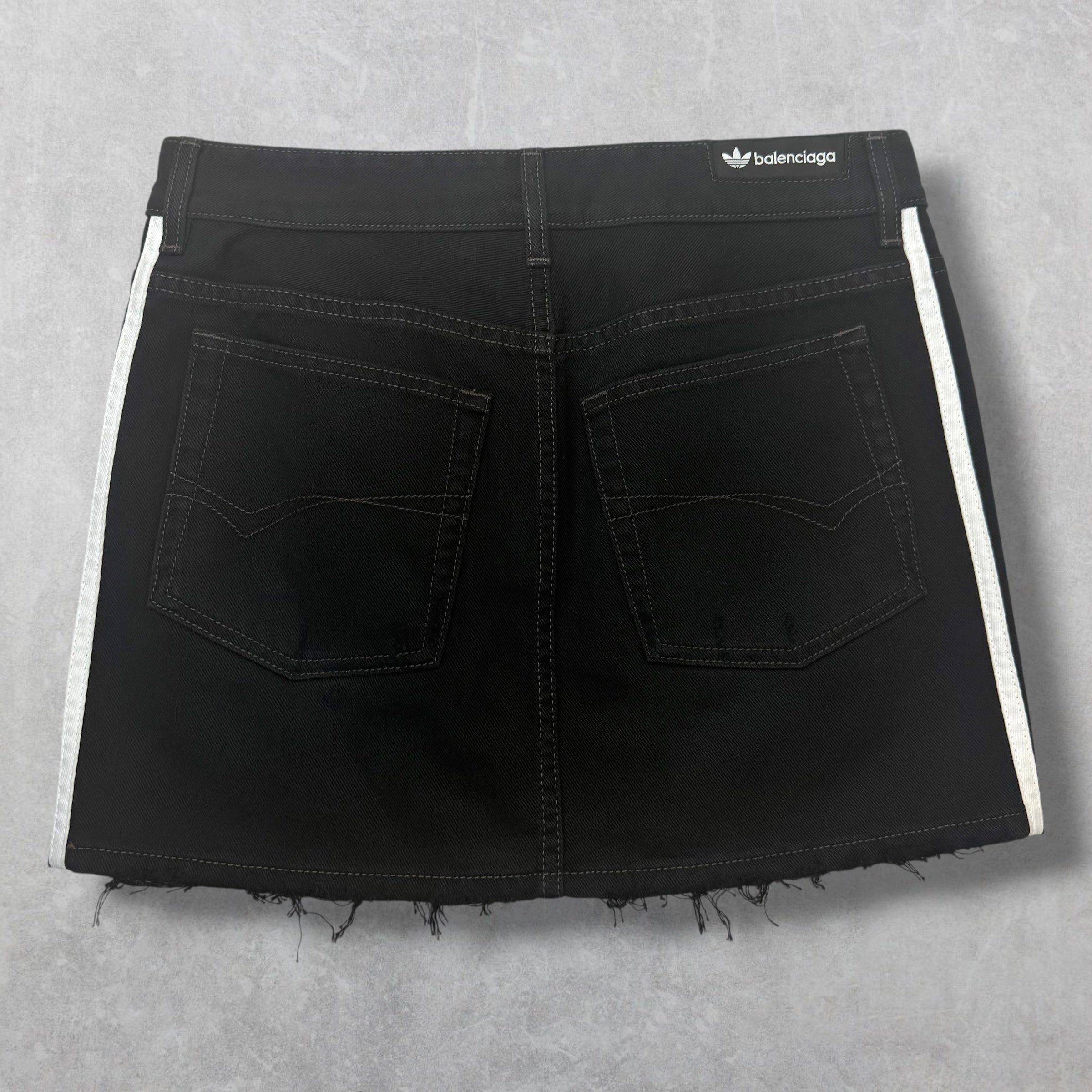 Adidas × Balenciaga Balenciaga x Adidas Denim Skirt 6 Size M / US 6-8 / IT 42-44 - 2 Thumbnail