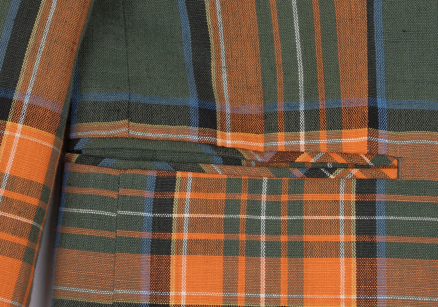 Jean Paul Gaultier Linen Cotton Tartan Check 3B Jacket Multi M Size Size US M / EU 48-50 / 2 - 13 Thumbnail
