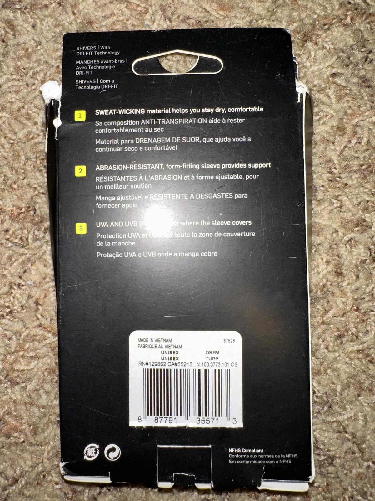 Nike Nike Adults' Pro Dri-FIT Shiver 4.0 Sleeves 2-Pack 2019 Size ONE SIZE - 4 Thumbnail